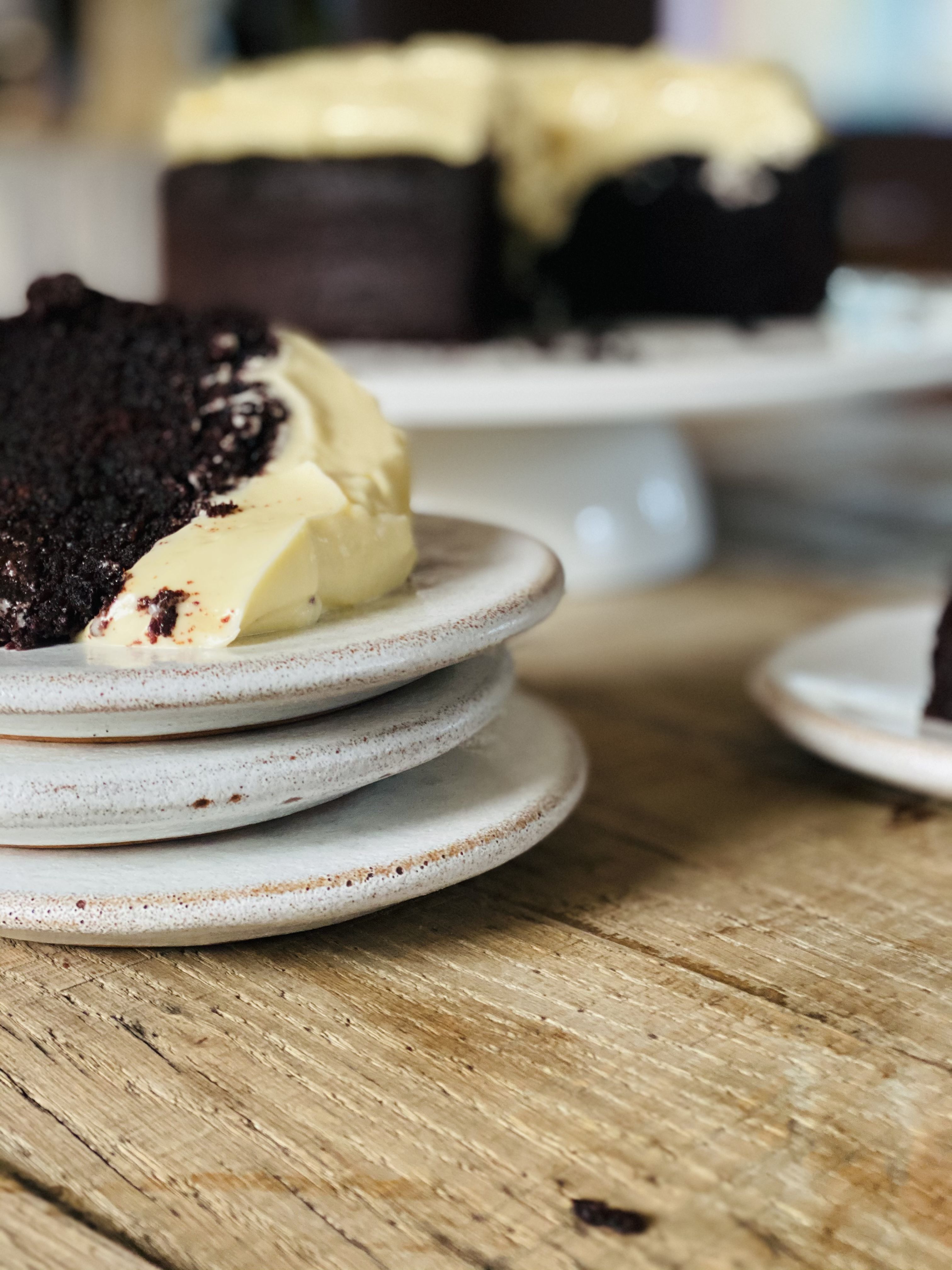 A slice of rich Guinness chocolate cake A slice of rich Guinness chocolate cake