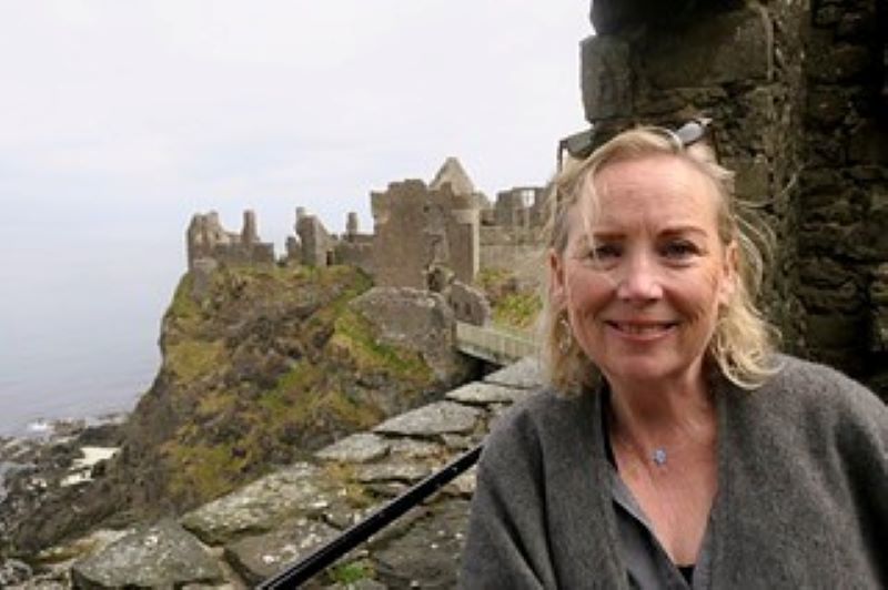 Mary (McAleer) Novaria at Dunluce Castle.