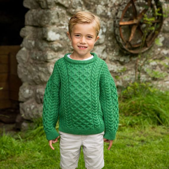 Don't forget about the little ones this St. Patrick’s Day, with these Kids Aran Sweaters.The Irish Store Don't forget about the little ones this St. Patrick’s Day, with these Kids Aran Sweaters.The Irish Store