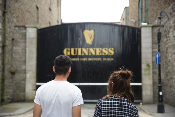 Guinness' St. James' Gate in Dublin. Guinness' St. James' Gate in Dublin.
