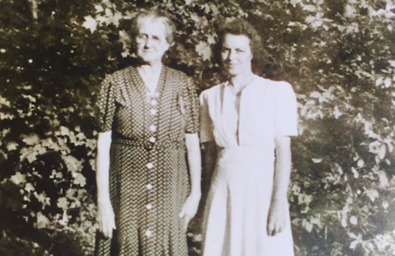 Kate’s grandmother Nora Regan (left) and Kate’s mother Mary Fitzpatrick. Both of Nora’s parents were born in Ireland and emigrated to Albany, New York in the mid-1800s. Kate’s grandmother Nora Regan (left) and Kate’s mother Mary Fitzpatrick. Both of Nora’s parents were born in Ireland and emigrated to Albany, New York in the mid-1800s.