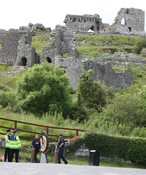 Gardaí search the Rock of Dunamase in 2019. Rolling News