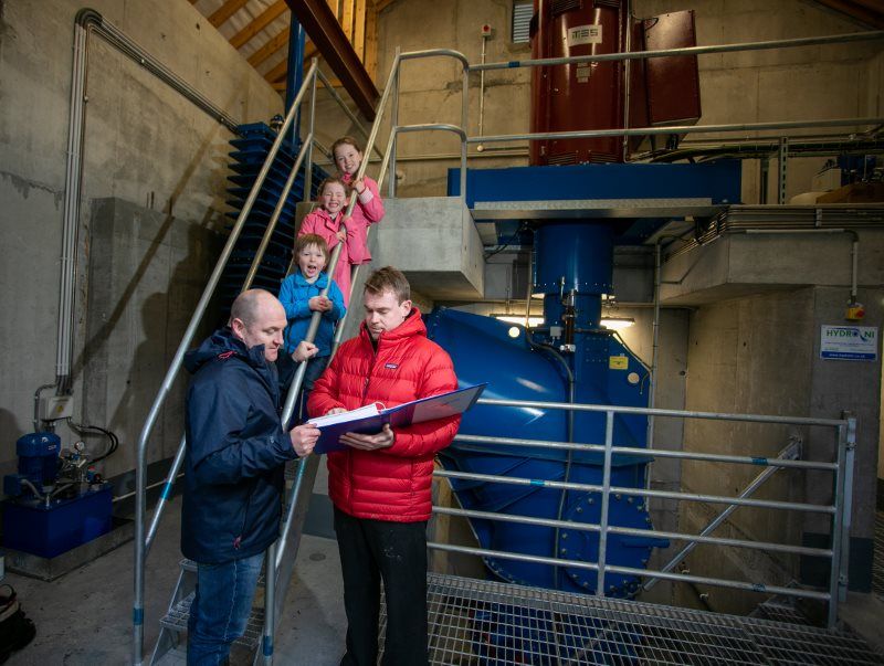 The Falls Hotel & Spa's new hydroelectric turbine.