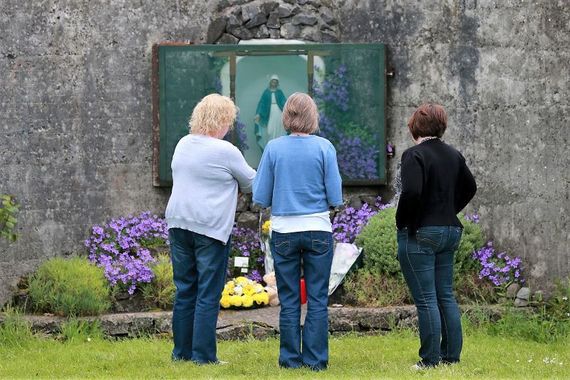 An altar on the plot where the mass graves were discovered at the site of the Tuam Mother and Baby Home. An altar on the plot where the mass graves were discovered at the site of the Tuam Mother and Baby Home.