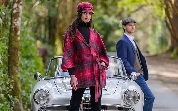  Gents Vest and matching Driving Cap and Ladies Torc Jacket from Mucros Weavers 