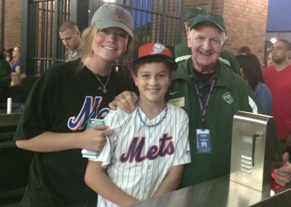 Thomas Lydon and two of his grandchildren, Fiona and Aidan, at Citi Field. Thomas Lydon and two of his grandchildren, Fiona and Aidan, at Citi Field.