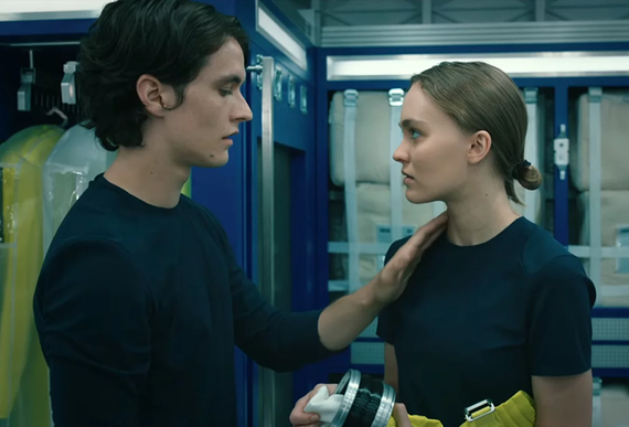 Fionn Whitehead and Lily-Rose Depp in Voyagers Fionn Whitehead and Lily-Rose Depp in Voyagers
