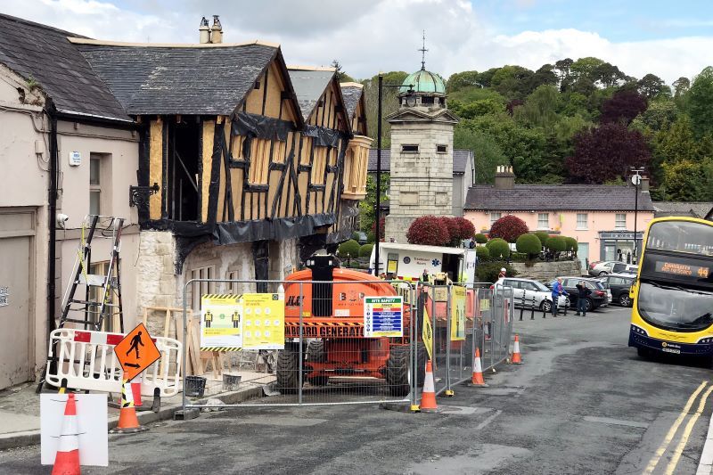Behind-the-scenes look at the Irish village transforming for Disney's 'Disenchanted.' (RollingNews.ie)