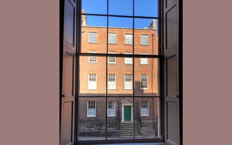 The view of 14 Henrietta Street Museum, the former tenement house in Dublin The view of 14 Henrietta Street Museum, the former tenement house in Dublin