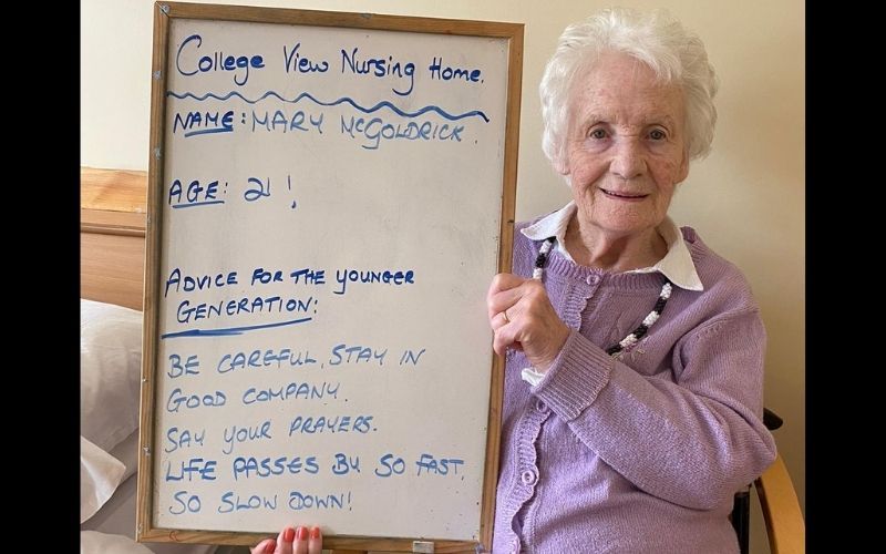 Mary McGoldrick's wise piece of advice Mary McGoldrick's wise piece of advice