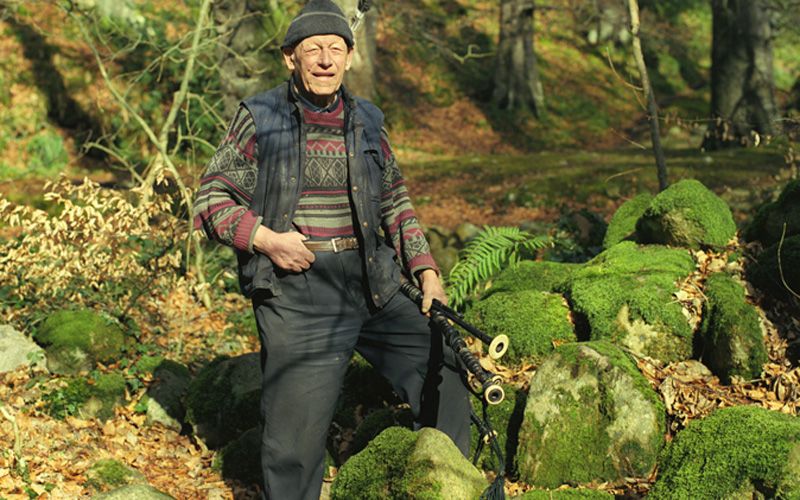 Donal Duffy, forester piper, (1920-2007); Ravensdale, Co Louth. Credit: James Fennell/CoFounder of Vanishing Ireland