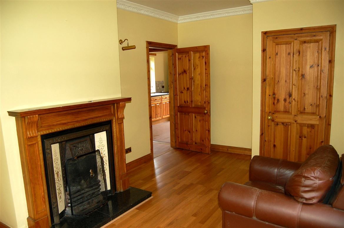 The living area of the detached two-bedroom cottage in County Louth The living area of the detached two-bedroom cottage in County Louth