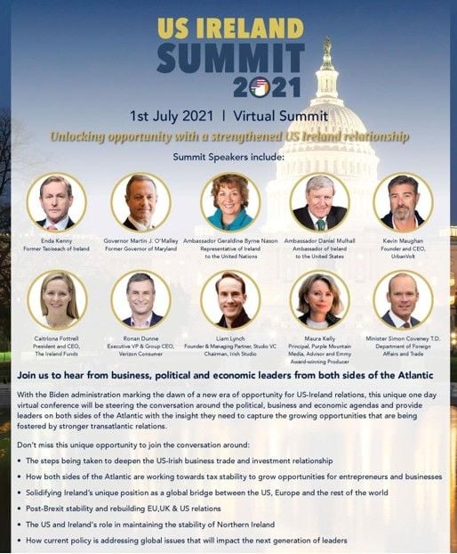 The 2021 US Ireland Summit. The 2021 US Ireland Summit.