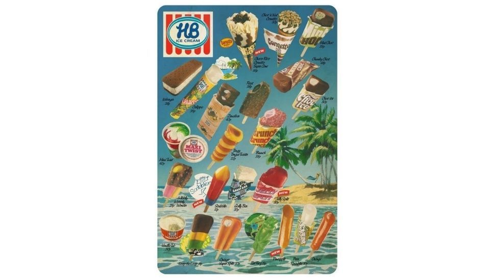 Does anything invoke past summers like a HB Ice Cream poster? Does anything invoke past summers like a HB Ice Cream poster?