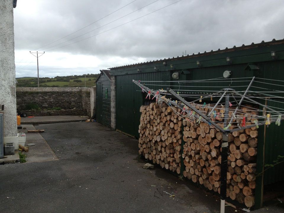 Surrounding the house is an easily maintained yard area with a garden shed and wood drying racks Surrounding the house is an easily maintained yard area with a garden shed and wood drying racks