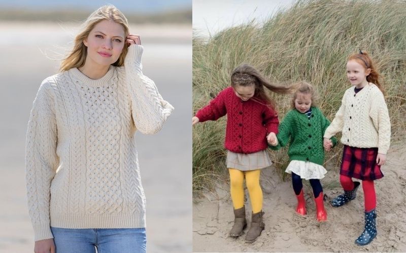 It's not too early to start thinking about outfitting the entire family in luscious Irish knitwear