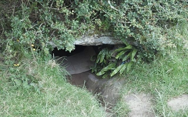 The entrance to the Oweynagat at Rathcroghan. WIKIMEDIA/GILLAWEEN
