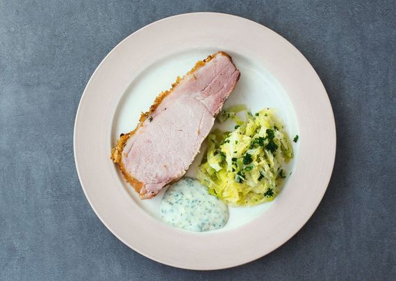 Traditional Irish bacon, cabbage and parsley Traditional Irish bacon, cabbage and parsley