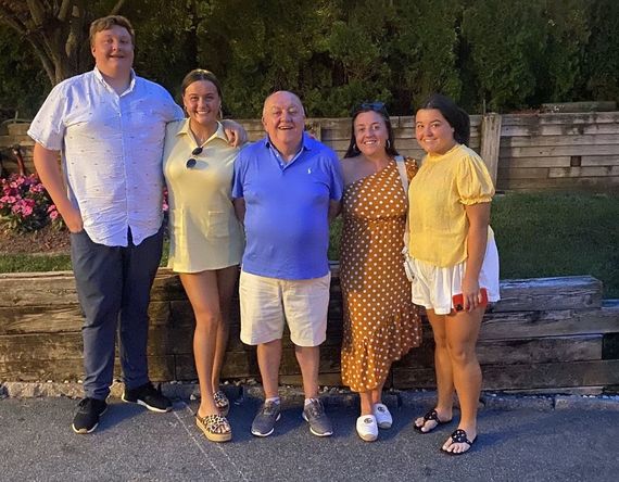 Phil Traynor with his four children. Phil Traynor with his four children.