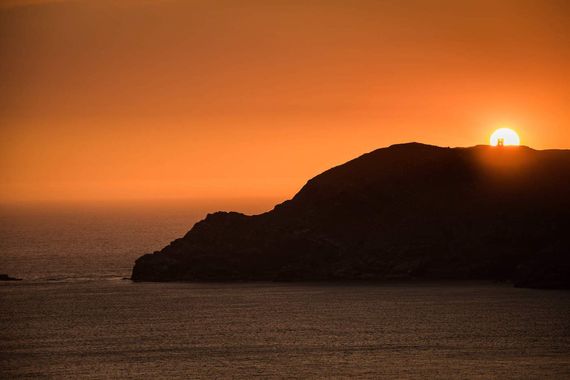 Sunset over Valentia Island, County Kerry. Sunset over Valentia Island, County Kerry.