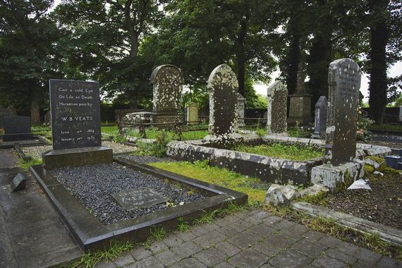 WB Yeats's grave. WB Yeats's grave.