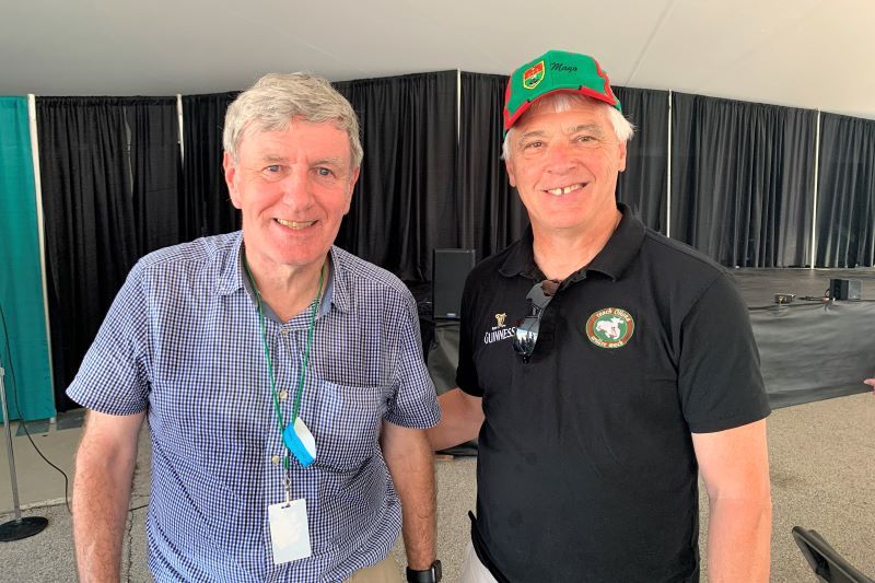 Ireland's Ambassador to the US Daniel Mulhall and IrishCentral Contributor Thomas Purdy. (Courtesy Thomas Purdy)