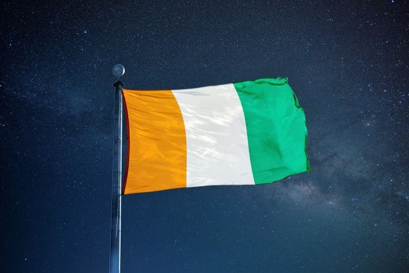 The Ivory Coast flag. (Getty Images)