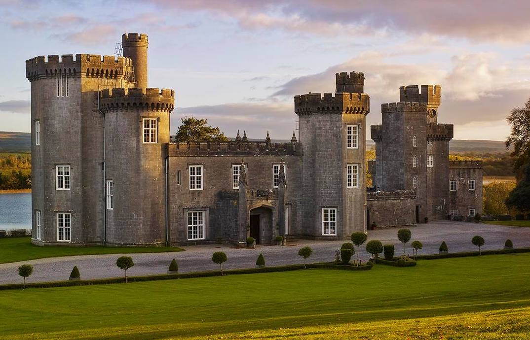 Lough Cutra Castle, County Galway. Lough Cutra Castle, County Galway.