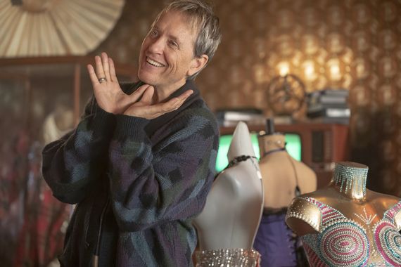 Richard E. Grant as a semi-retired drag queen in Everybody's Talking About Jamie Richard E. Grant as a semi-retired drag queen in Everybody's Talking About Jamie