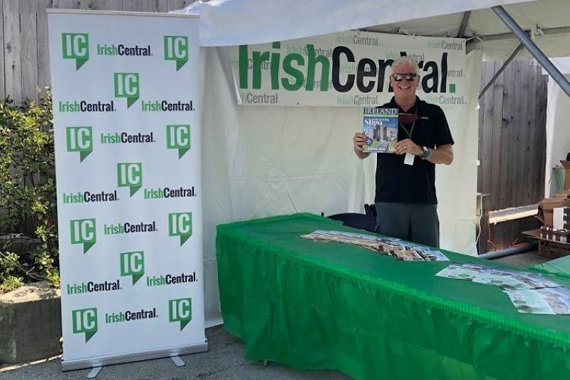 Doug McKendry, Sales Director, at the IrishCentral tent.