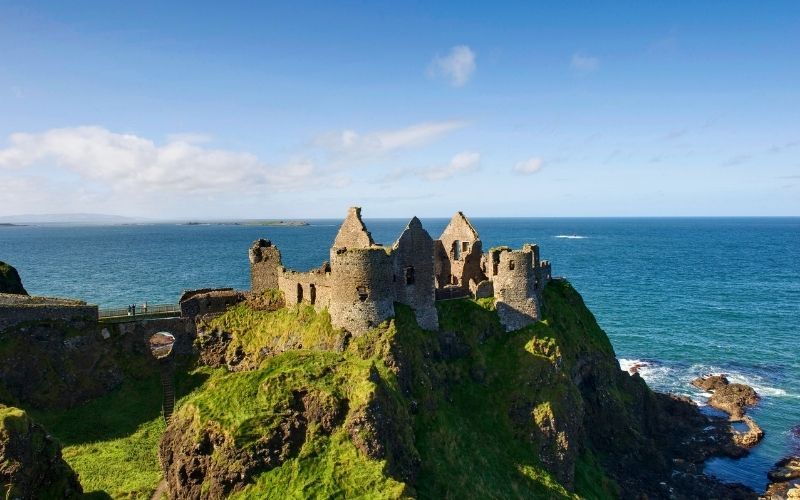 Take in the magnificent views of Dunluce Castle in Northern Ireland Take in the magnificent views of Dunluce Castle in Northern Ireland