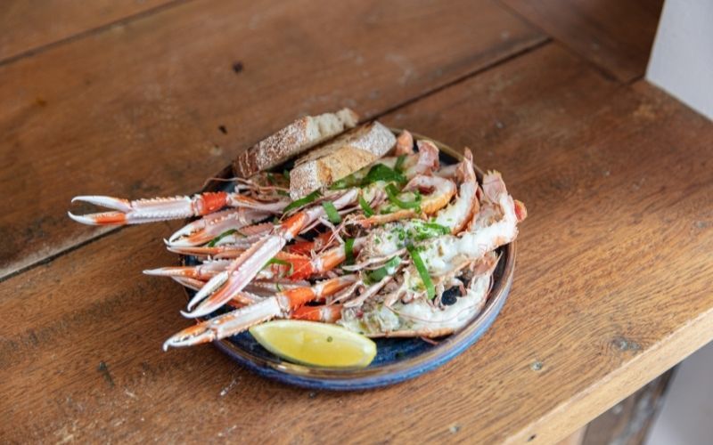 Eat fresh Irish seafood at Harry's Shack in Portstewart