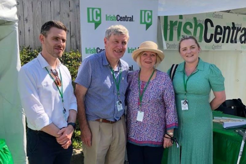 Ireland's Ambassador to the US Dan Mulhall (second from left), his wife, and team.