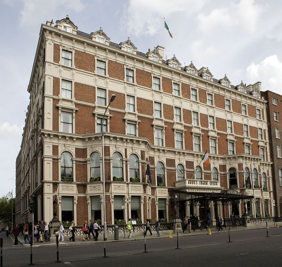 The Shelbourne Hotel, on St. Stephen's Green. The Shelbourne Hotel, on St. Stephen's Green.