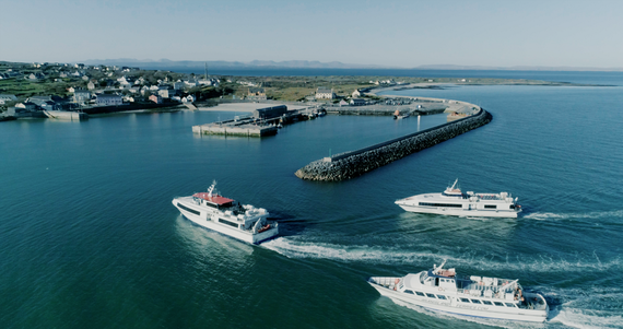 Aran Island Ferries at Inis Mor. Aran Island Ferries at Inis Mor.