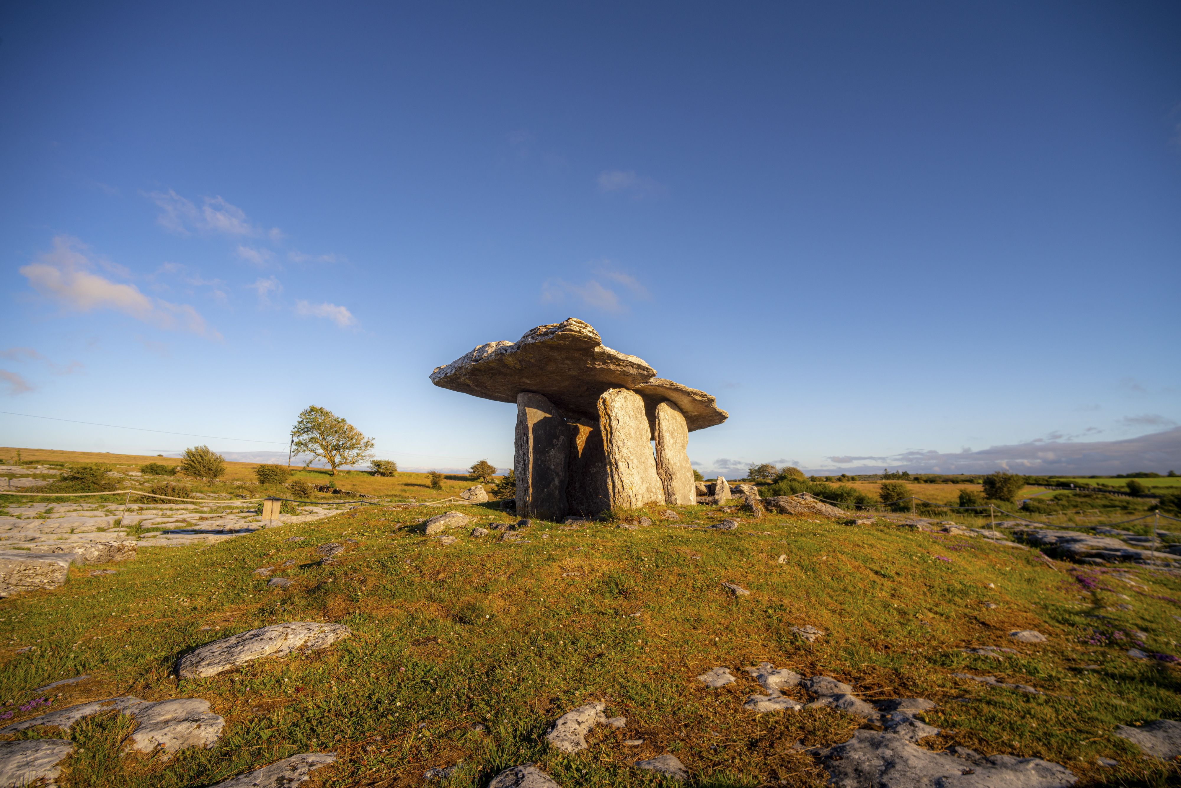 The Poulnabrone dolmen on The Burren. The Poulnabrone dolmen on The Burren.