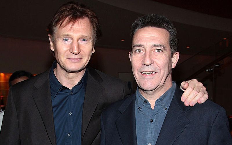 Liam Neeson and Ciaran Hinds attend the reception for the premiere of "There Will Be Blood" presented by Paramount Vantage at Brasserie 8 1/2 on December 10, 2007 in New York City. (Getty Images)