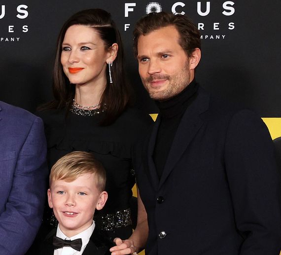 Caitríona Balfe, Jamie Dornan, and Jude Hill from "Belfast." (Getty Images)