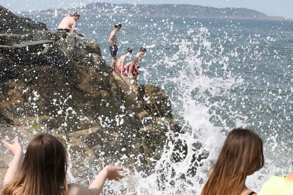 The Forty Foot in Dublin. Rolling News