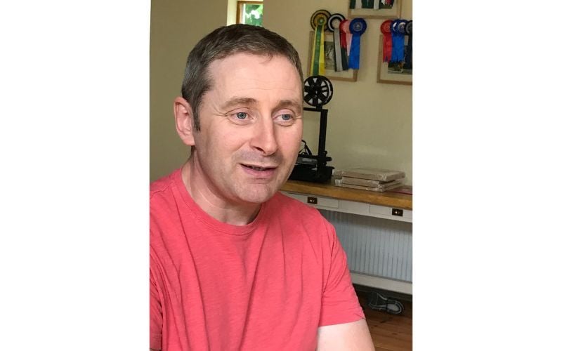 Harp maker, Sean Smyth. Harp maker, Sean Smyth.