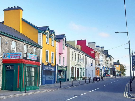 The colorful town of Lisdoonvarna. The colorful town of Lisdoonvarna.