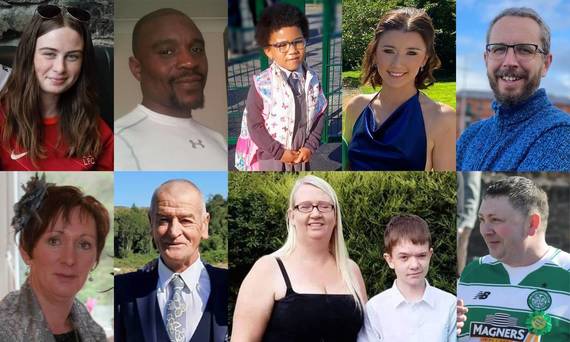 The ten victims of the Creeslough explosion. The ten victims of the Creeslough explosion.