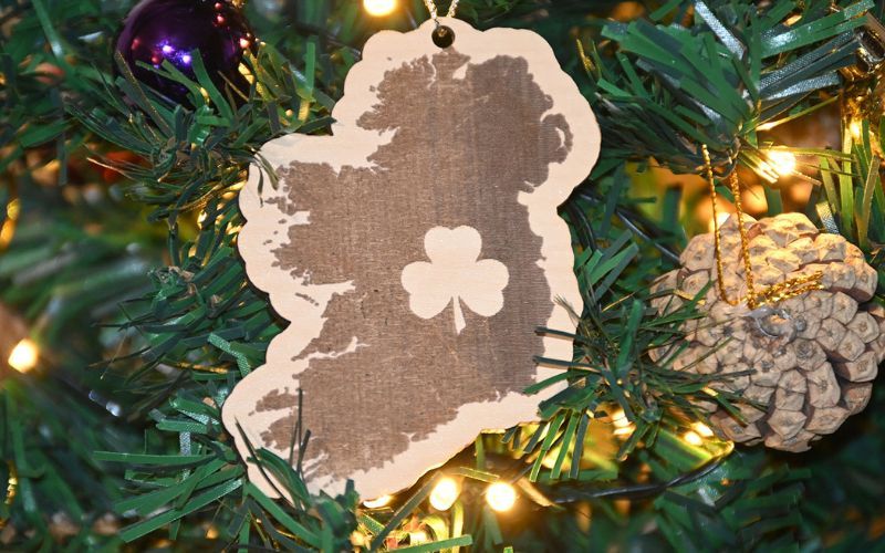 IrishCentral wooden Christmas decoration