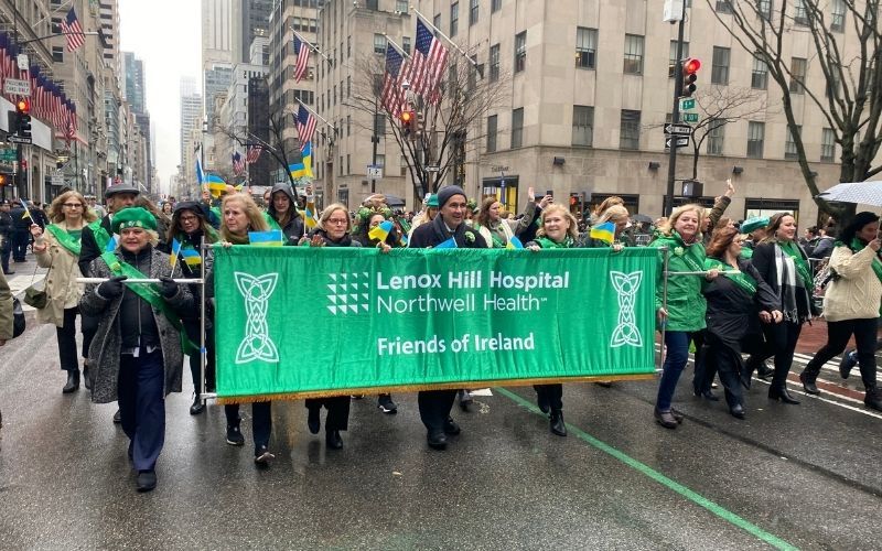 March 17, 2022: Northwell Health marching in the New York City St. Patrick's Day Parade (Debbie McGoldrick / Irish Voice)