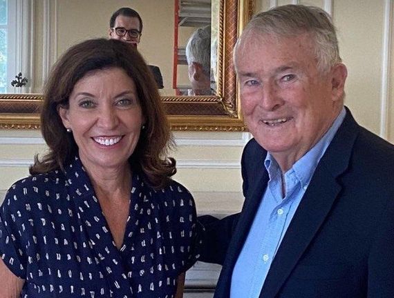 Governor Hochul with her father Jack Courtney. Governor Hochul with her father Jack Courtney.