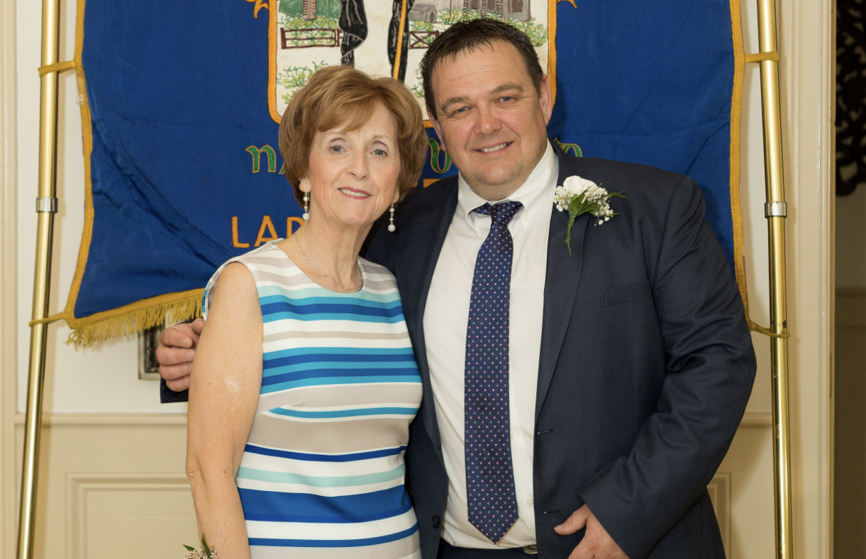 President Carmel Mangan and former president John Duggan. President Carmel Mangan and former president John Duggan.