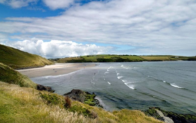 Views along the surf at Inchydoney Strand, Clonakilty, Cork. Credit: Tourism Ireland