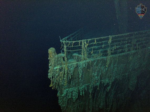 The bow of the Titanic. The bow of the Titanic.