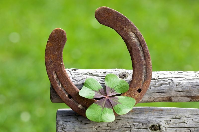 A lucky horseshoe. (Getty Images)