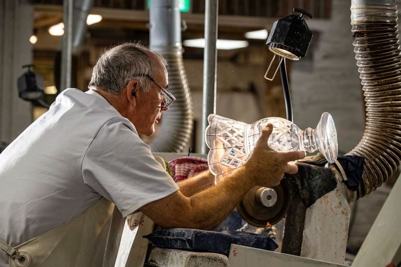 Inside the House of Waterford Crystal in Waterford City, County Waterford. (Ireland's Content Pool)